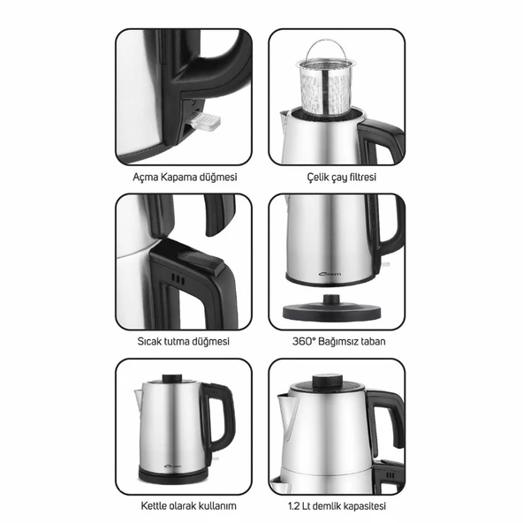 Conti CTM-125 Tealine Paslanmaz Çelik Çay Makinesi - İnox - 3