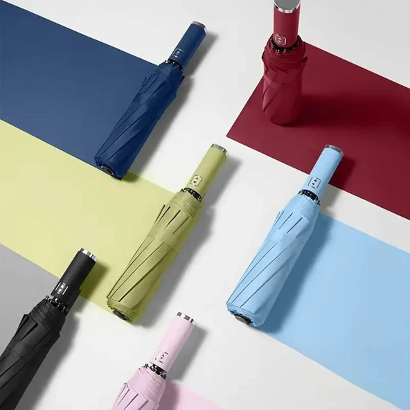Beluga Tam Otomatik UV Korumalı Şemsiye ( Tek Tuşla Aç / Kapat ) Pembe - 4