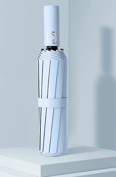 Beluga Tam Otomatik UV Korumalı Şemsiye ( Tek Tuşla Aç / Kapat ) Turkuaz - 2