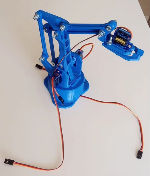 Arduino Robot Kol Kiti 3D Baskı Birleşmiş Halde Robot Kol - 6