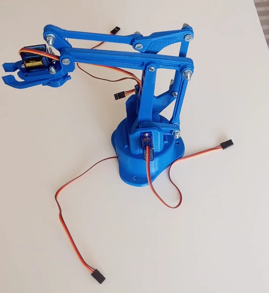 Arduino Robot Kol Kiti 3D Baskı Birleşmiş Halde Robot Kol - 5