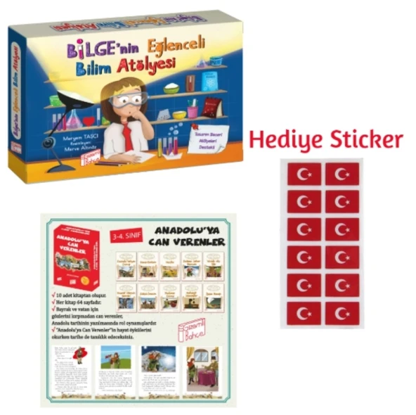 GİZEMLİ BAHÇE 3.SINIF BİLGE'NİN EĞLENCELİ BİLİM ATÖLYESİ - ANADOLUYA CAN VERENLER 10'LU HİKAYE SETİ ürün görseli