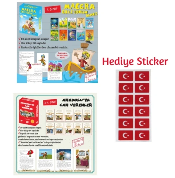 GİZEMLİ BAHÇE 4.SINIF MACERA GELİYORUM DEMEZ 10'LU HİKAYE - ANADOLUYA CAN VERENLER 10'LU HİKAYE SETİ