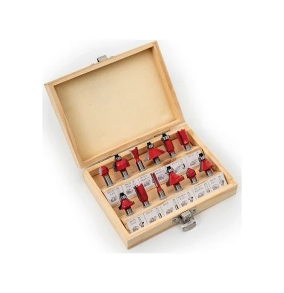 Gfb 2318  Ahşap Freze Uç Seti 8 mm - 12 Parça - Resim 2