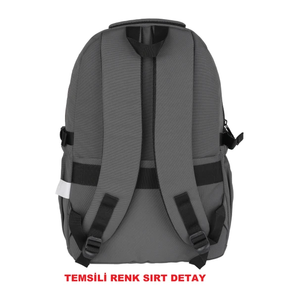 Relaxion Pembe 2057 Su Geçirmez Astarlı Kumaş Okul Sırt Çantası - 2