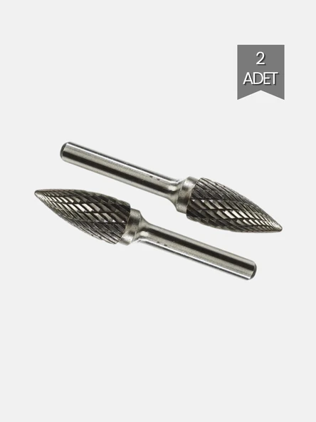 Gfb 3241 Kalıpçı Sivri Çam Freze G08 x 20 x 06 - 2 Adet ürün görseli 1