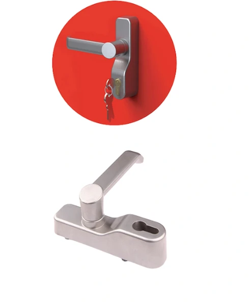 İto Kilit Dış Müdahale Panik Bar Kolu Barel + Kol - Gri Boyalı - 1