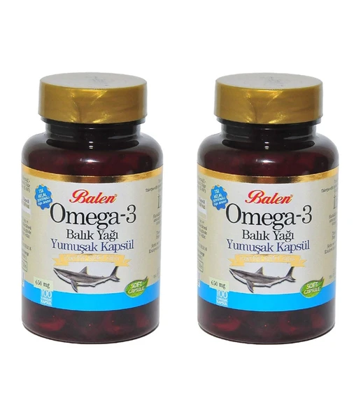Balen Omega 3 650 mg 100 Kapsül 2'li