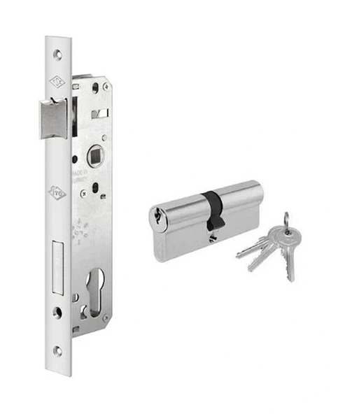 İto Kilit 159E/25 Makaralı Alüminyum Kapı Kilitleri , 254/62k Barelli ürün görseli