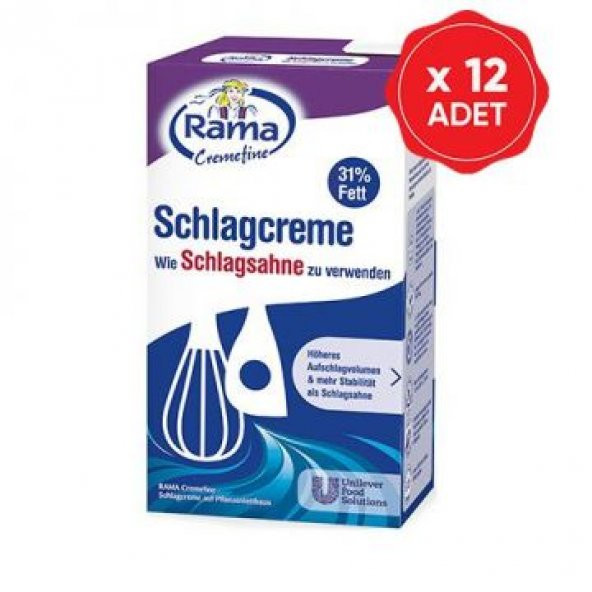 Rama Krema 1 Lt x 12 Adet - 1
