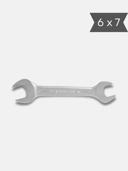 İzeltaş 0100010607 İki Ağız Anahtar Kısa Boy 6x7 mm - Resim 2