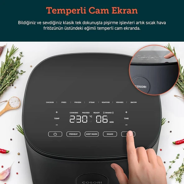 Cosori Pro LE Air Fryer XXL 4.7 lt Yağsız Fritöz Teşhir - 5