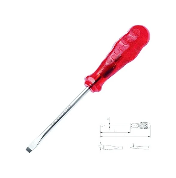 İzeltaş Kraft Seri Düz Uçlu Tornavida 6 X 100 4100176100