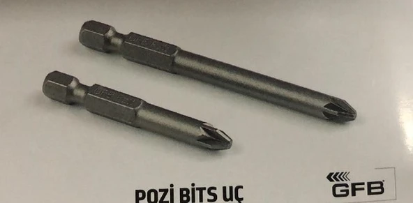 Gfb Pz 2x75 Mm Yıldız Mıknatıslı Pozi Bits Uç 10 Adet