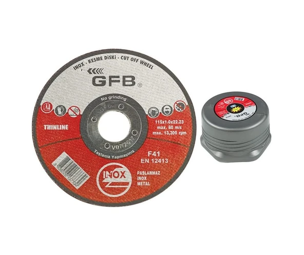 Gfb 50 Adet Inox Kesici Taş 180x1.6x22.23 Mm - 2