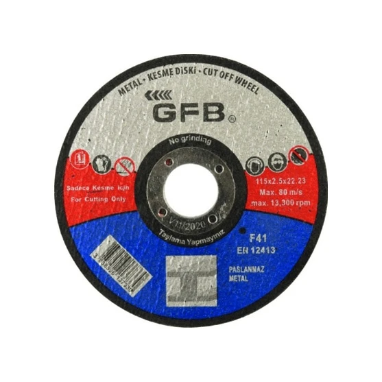 Gfb 2357 230*3*22,23 Metal Kesici Taş 10'lu