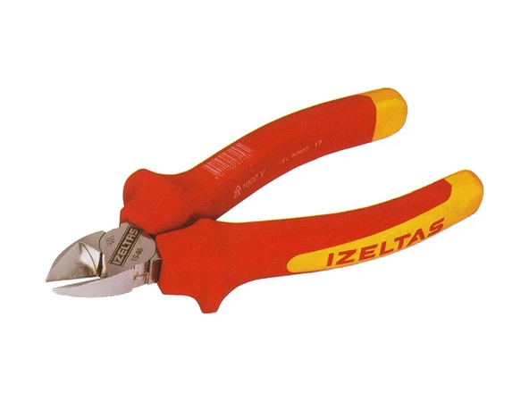 Izeltaş Izoleli Elektrikçi Yan Keski 1000v  180 Mm Vde