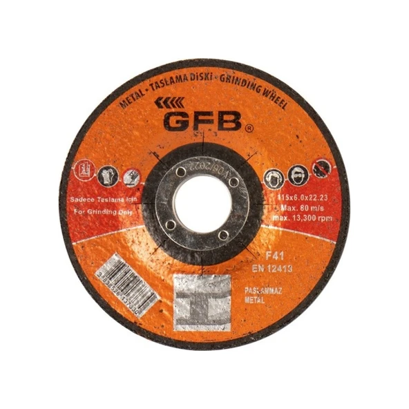 Gfb 2360 Metal Taşlama Taşı 115 x 6 x 22,23 mm - 10 Adet ürün görseli