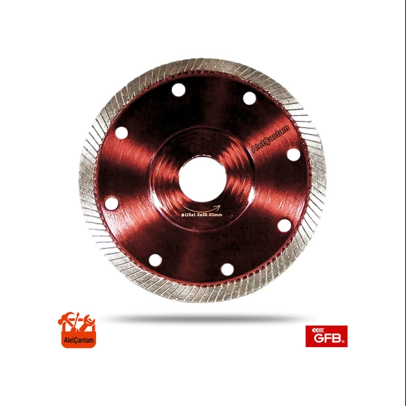 Gfb 2394 Seramik-Fayans Çapaksız İnce Turbo Elmas Testere 115 mm - 2 Adet ürün görseli