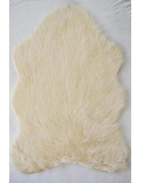 Giz Home Uzun Tüylü Post Halı (100x150)-Krem - 2