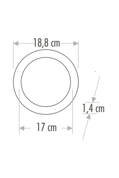 CATA CT-5148 15W Slim Panel LED Armatür sıva altı metal kasa Beyaz Işık 6400K - 2