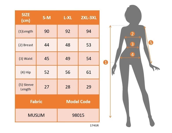 Lucky Life Kadın Kısa Kollu Hakim Yaka önden Düğmeli Kısa Müslim Elbise - Resim 4