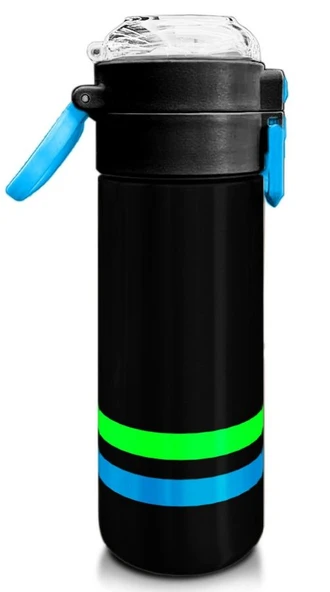 Coral High 500 ml Paslanmaz Çelik Okul Termosu/Suluk/Matara - Erkek Çocuk - Siyah 31929 - Sızdırma Yapmaz - Resim 3