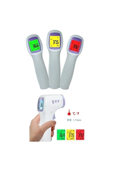 Dijital Temassız Ateş Ölçer Alından Vucut Termometre - 3