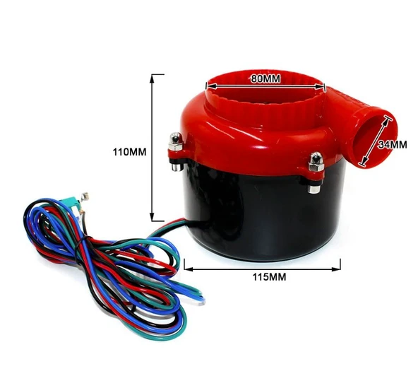 Elektrikli Blow Off Turbo Basınç Sesi Tüm Araçlara Uyumlu 12v - 3