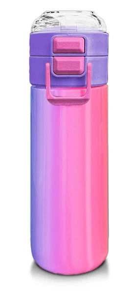Coral High Kız Çocuk 500 ml Okul ve Günlük Paslanmaz Çelik Termos - Renk Geçişli - Sızdırmaz