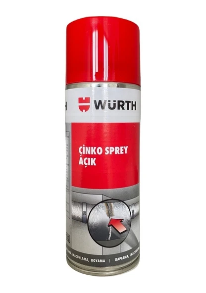 Würth Çinko Renk Sprey Boya Çinko Açık Renkli 400 Ml Germany