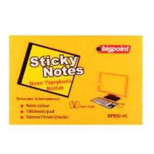 BIGPOINT YAPISKANLI KAGIT 50x75 NEON TURU.1LI(806) ürün görseli
