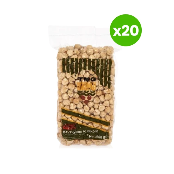 TMO Kavrulmuş İç Fındık 500 gr 20'li Paket