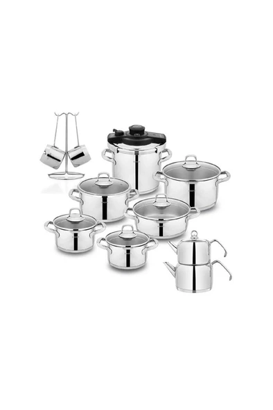 Jewel Çelik Çeyiz Seti 18 Parça Inox