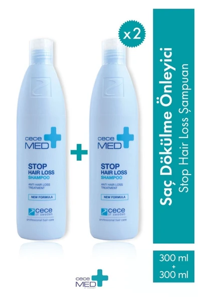 CeceMed Stop Hair Loss Shampoo 300 ml 2 Adet