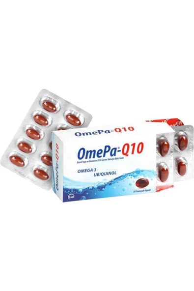 Omepa Q10 Omega-3 Ubiquinol Balık Yağı 30 Kapsül - 1
