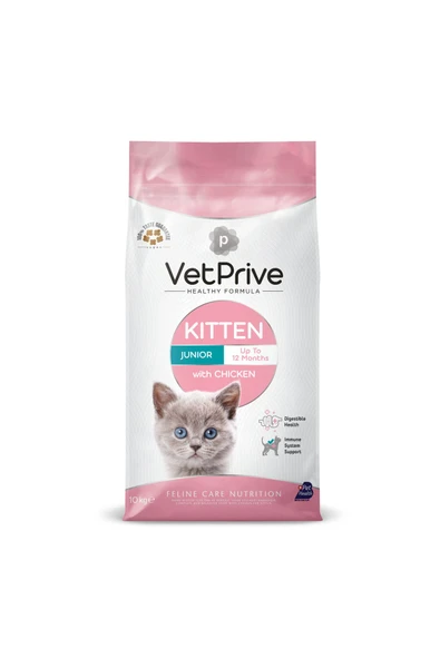 VetPrive  Vet Prive Yavru Kedi Maması Tavuklu 10 Kg