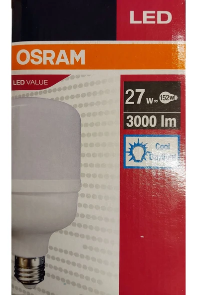 Osram Led Jumbo 27W 6500K 3000lm E27 Duy Beyaz Işık Ampul - 2