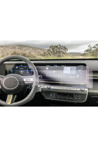 Hyundai Kona 2024 Gösterge Panel ve Bilgi Ekranı Uyumlu 9H Nano Ekran Koruyucu
