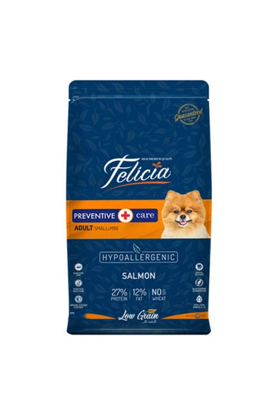 Felicia  Hypoallergenic Small Mini Somonlu Küçük Irk Düşük Tahıllı Yetişkin Köpek Maması 6 Kg