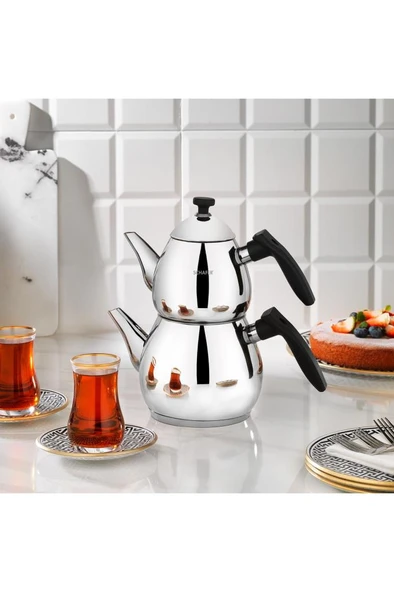 Tea Chef Küçük Boy Çaydanlık Takımı 4 Parça-siyah
