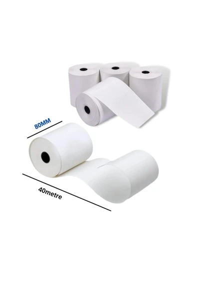 Termal Adisyon Yazıcı Kağıdı Rulosu 80x40 Adisyon Yazıcı Kağıdı (10LU)