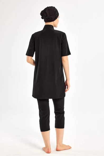 Adasea 251603 Yetta Sporlycra Üst Paraşüt Tayt Lycralı Yarı Kapalı Mayo - Resim 4