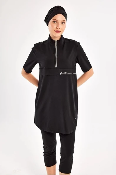 Adasea 251603 Yetta Sporlycra Üst Paraşüt Tayt Lycralı Yarı Kapalı Mayo - Resim 7