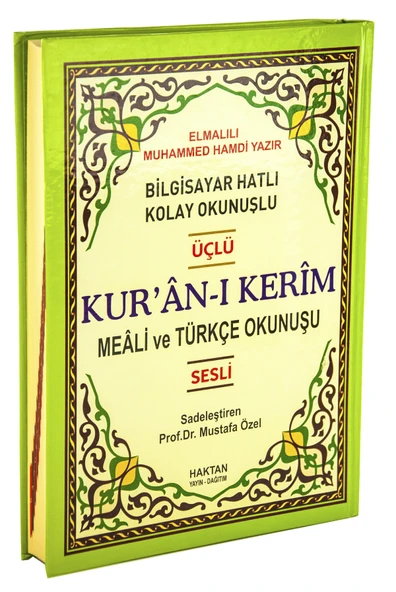 Kuran-ı Kerim Rahle Boy Sesli Fihristli Üçlü