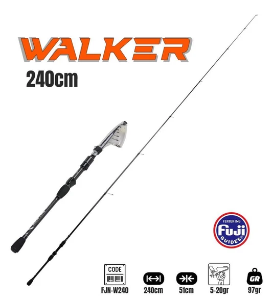 Fujin Walker 240cm 5-20gr Teleskopik Light Spin Olta Kamışı - 2
