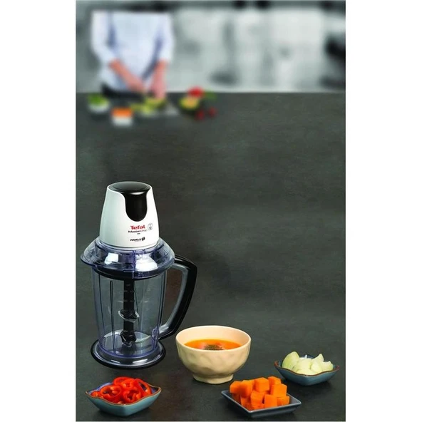 Tefal MasterChop Powelix Maxi 4 Bıçaklı Beyaz Rondo ve Doğrayıcı - 3