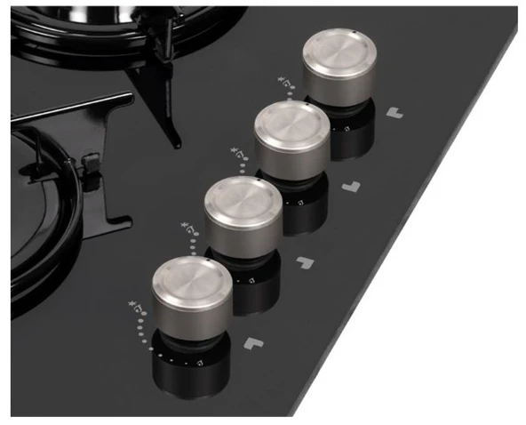 Regal AO 6041 SC Siyah Cam Ankastre Ocak - 3