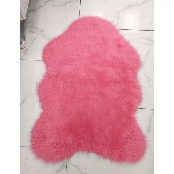Giz Home Uzun Tüylü Post Halı (70x105)-Pembe
