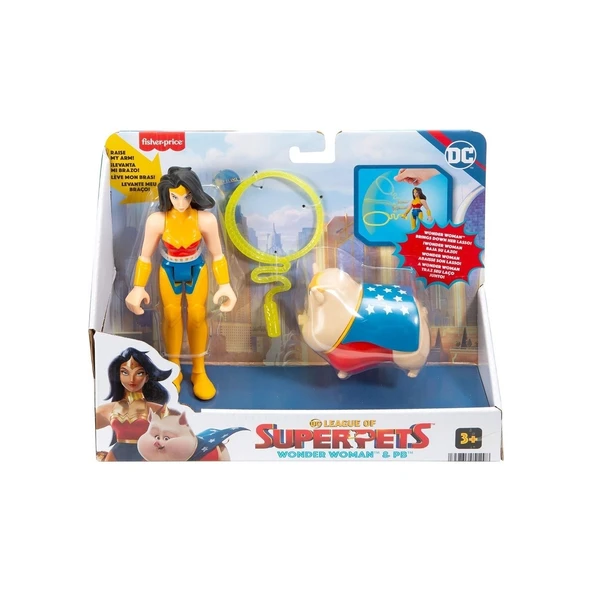 Fisher Price Imaginext Dc League Of Super Pets Kahramanlar ve Hayvanlar HGL01 - Wonder Woman&pb ürün görseli